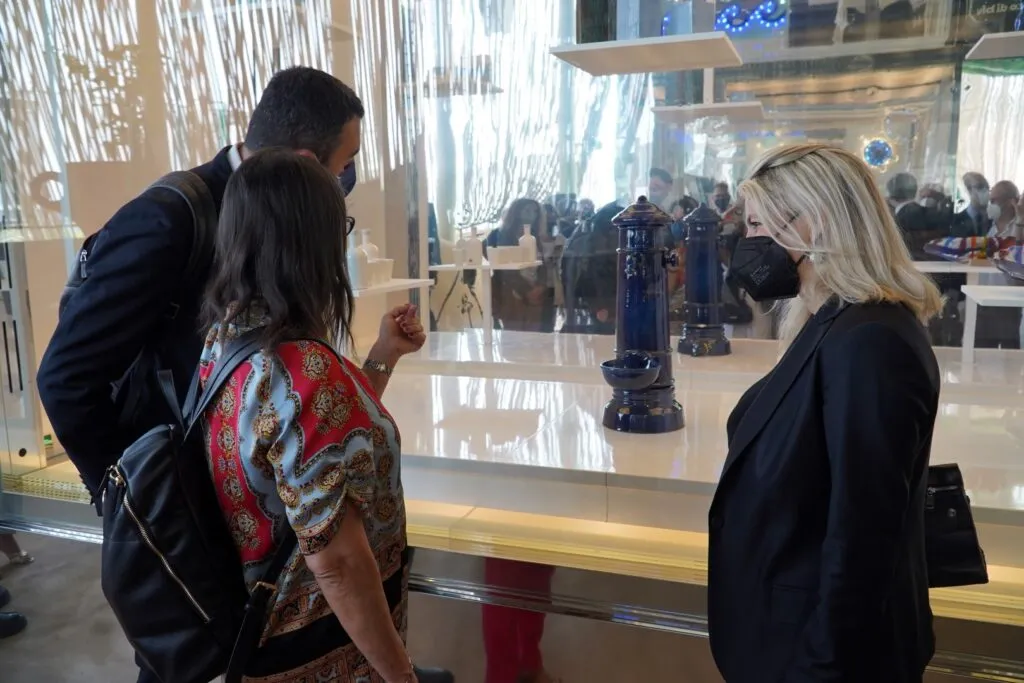 Alessandro Delli Noci, Anna Grazia Maraschio e Francesca Portincasa, direttrice generale di AQP