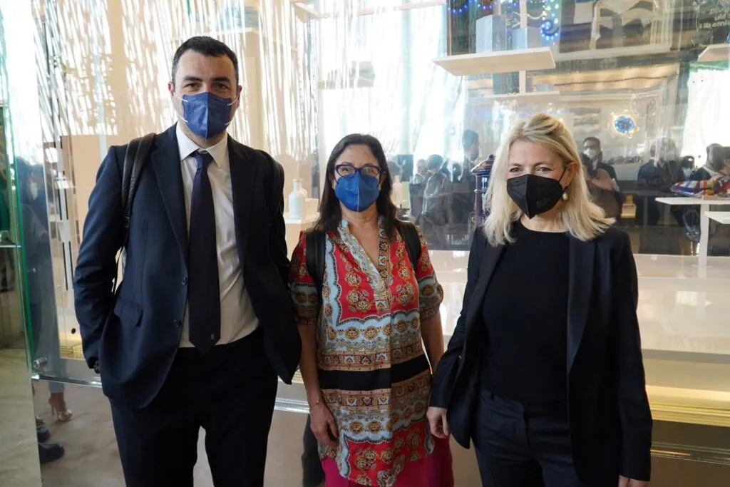 Alessandro Delli Noci, Anna Grazia Maraschio e Francesca Portincasa, direttrice generale di AQP