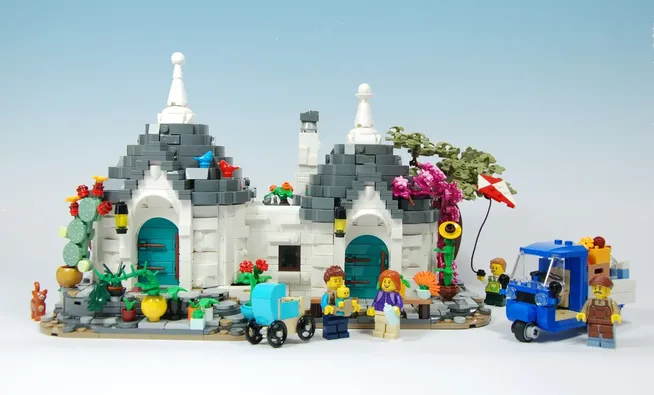 I trulli in versione mattoncini colorati